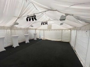 6x6 metre marquee