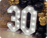 Light-up letters